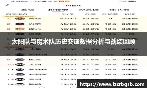 太阳队与魔术队历史交锋数据分析与战绩回顾